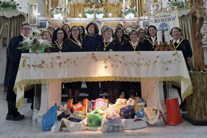 Foggia, raccolta straordinaria di viveri per i bisognosi durante la festa di Santa Rita da Cascia